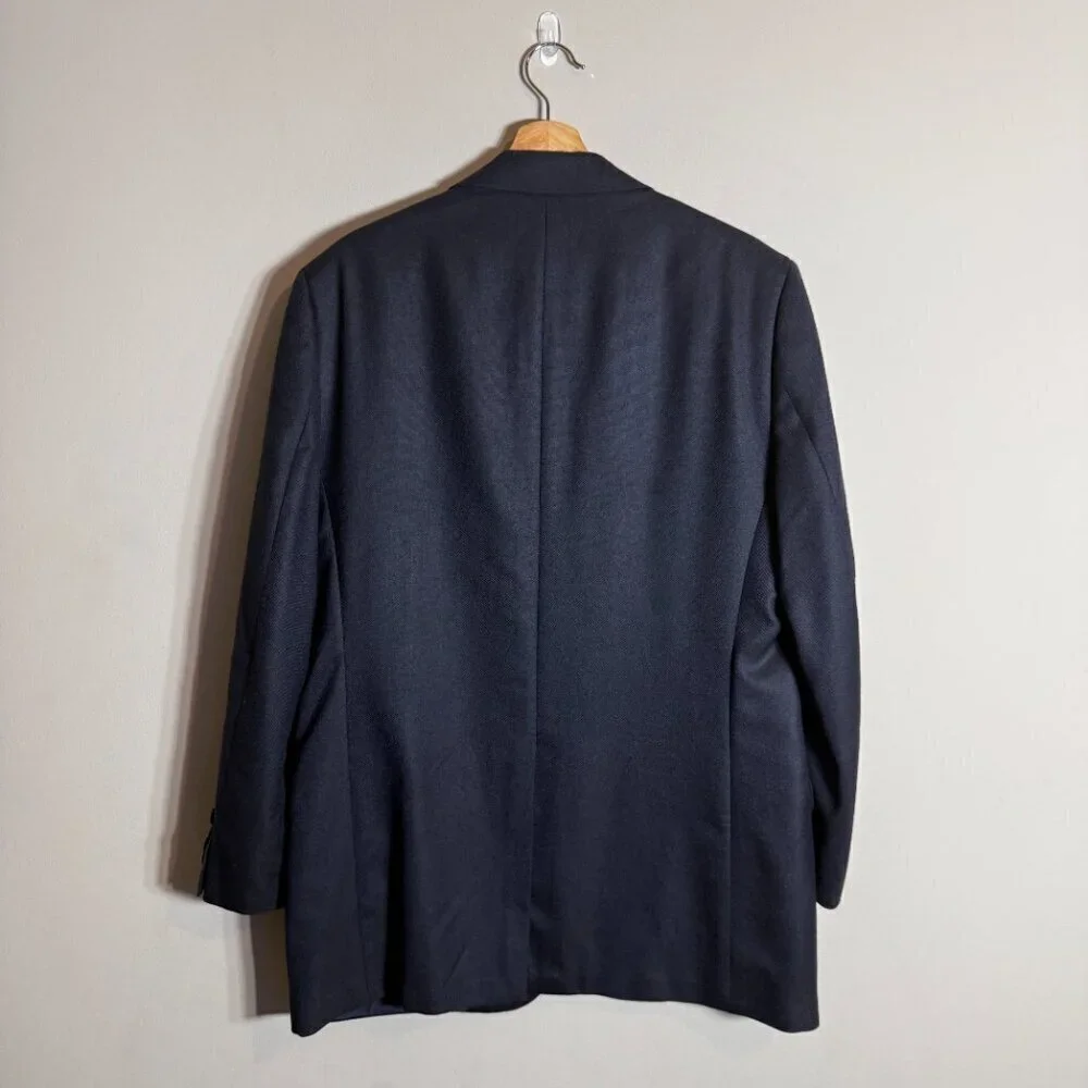 Brooks Brothers Fitzgerald Wool Sport Coat Dinner Jacket Blazer Men's 42L Blue
